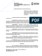 Decreto Executivo No 74 de 9 de Julho de 2021 Que Dispoe Sobre A Adocao e Implantacao Do Protocolo