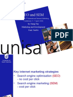 Seo and Sem: by Siang Tay Marketing and Development Unit, Unisa