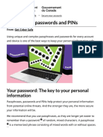 Passphrases, Passwords and PINs - Get Cyber Safe