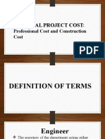 Total Project Cost:: Professional Cost and Construction Cost