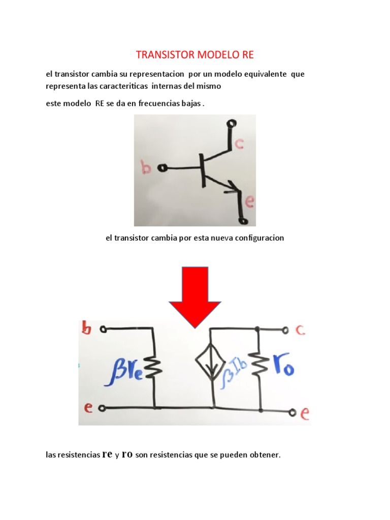 Modelo RE de Transistores BJT | PDF | Métodos y materiales de enseñanza ...