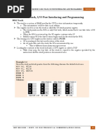 Module3 - 8051 Stack, IO Port Interfacing and Programming - Updated