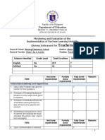 Monitoring Teachers' Experiences