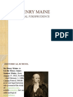 Sir Henry Maine: Historical Jurisprudence