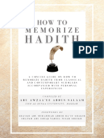 How To Memorize Hadith