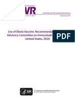 Use of Ebola Vaccine: Recommendations of The Advisory Committee On Immunization Practices, United States, 2020