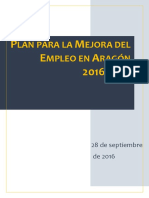 Plan Mejora Empleo Aragon 2016 2019