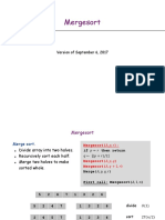 Mergesort: Version of September 6, 2017