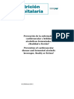 Prevención de La Enfermedad Cardiovascular y Bebidas Alcohólicas Fermentadas. ¿Realidad o Ficción?