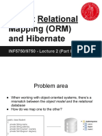 Inf5750 Lecture 2. c Hibernate Intro