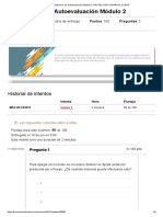 Cuestionario de Autoevaluación Módulo 2 - PROTECCION CONTRA EL FUEGO