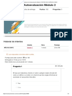 Cuestionario de Autoevaluación Módulo 2 - PROTECCION CONTRA EL FUEGO