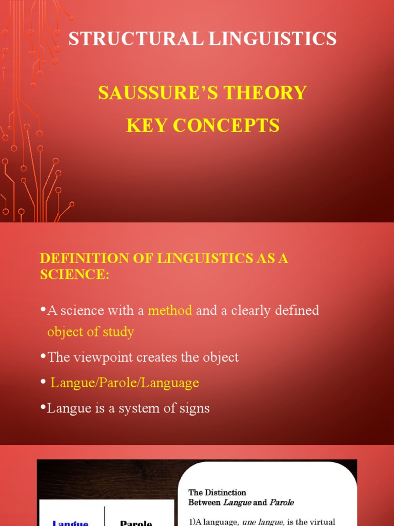 Saussure's Structural Linguistics Explained | PDF | Linguistics | System