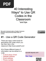 20 Interesting Ways To Use QR Codes in The Classroom | PDF | Qr Code ...
