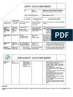 Job Safety Analysis Sheet: Activity Potentia L Hazard Likely Causes Consequence S Control Measure