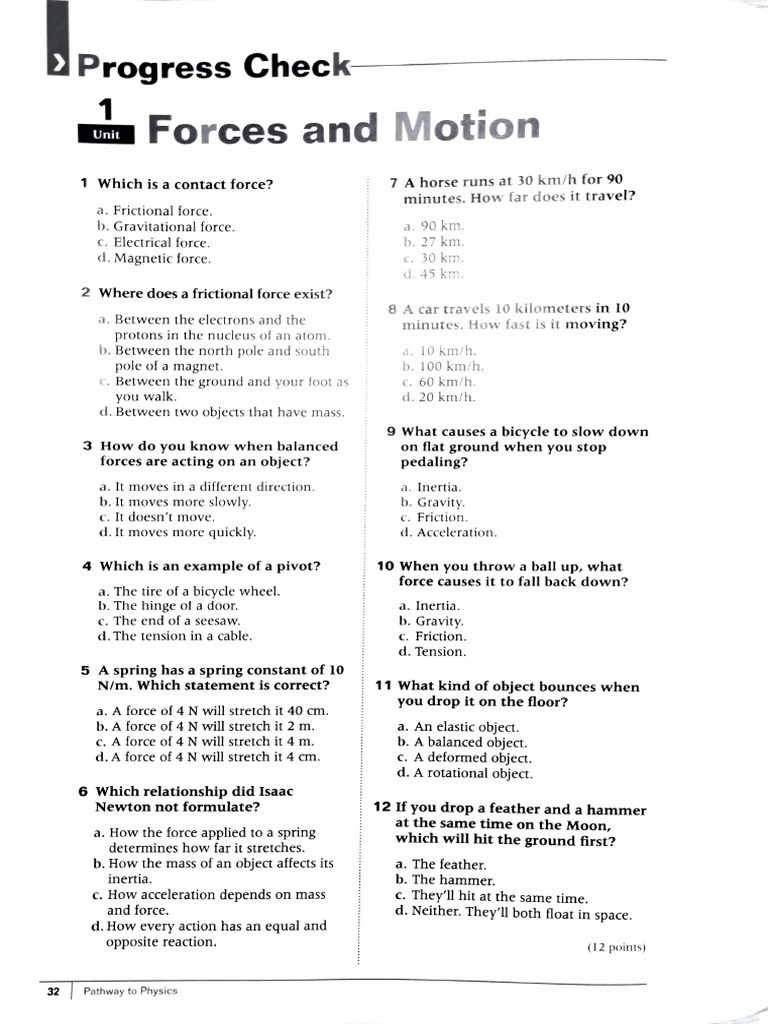 Understanding Balanced Forces in Motion | PDF | Force | Physical Quantities