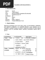 Planificación Diagnóstica