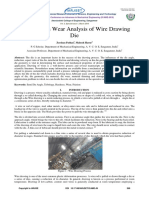 A Review On Wear Analysis of Wire Drawing Die: Iarjset