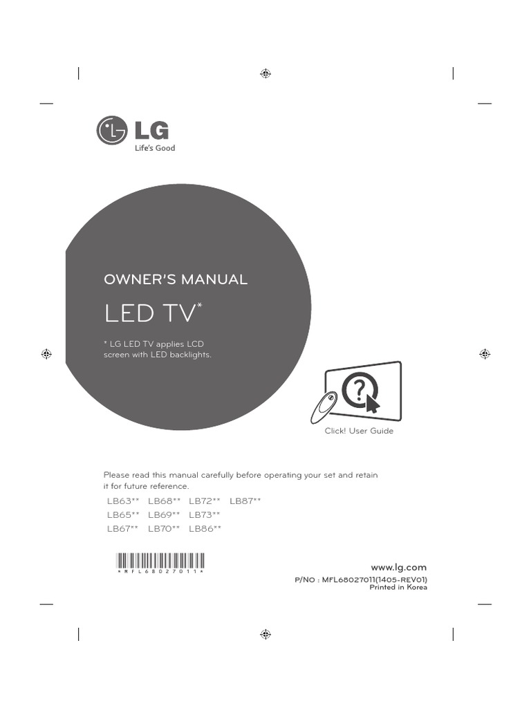 Manual TV LG | PDF | Hdmi | Digital Audio