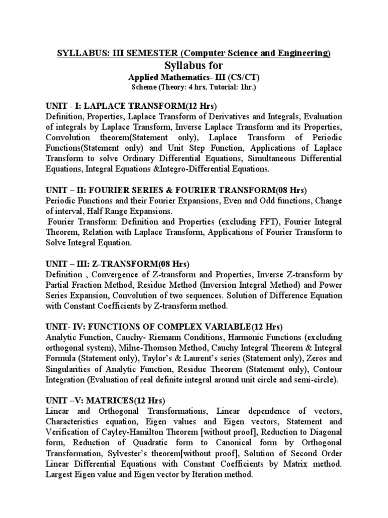 Computer Science Engineering | PDF | Html Element | Laplace Transform