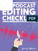 The Podcast Editing Checklist