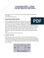 Power Factor Correction Types