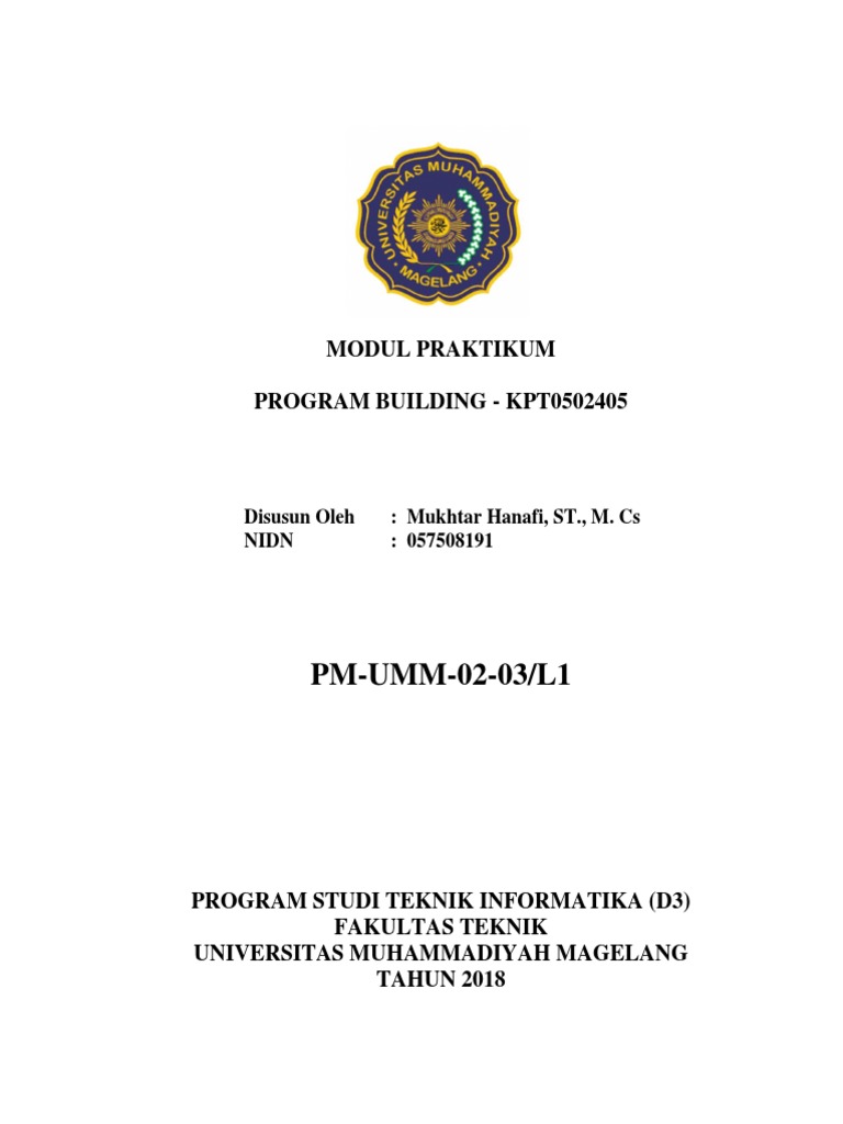 Modul Program Building | PDF | Komputer