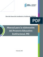 Manual Para La Elaboración PEI de Centros Educativos 2021 Guatemala