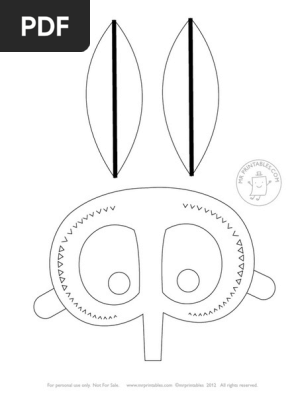 Mrprintables Printable Mask Halloween Moth Blank