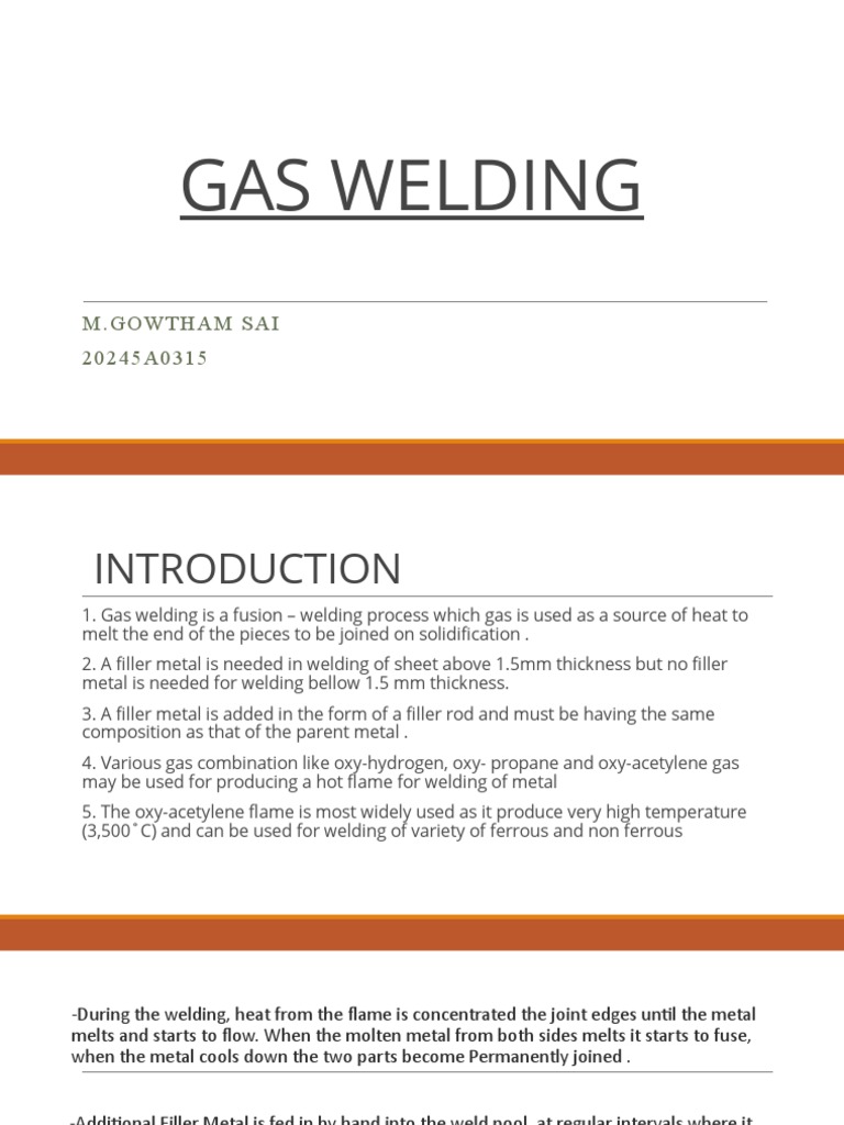 Gas Welding PDF Welding Construction