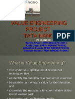 Value Engineering Project Tata Nano