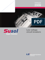 Susol Molded Case Circuit Breaker Catalog 2009