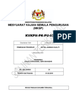 Kvkpm-Pk-Pu-03 Prosedur Mesyuarat Kajian Semula Pengurusan