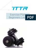 Exercise Plan: Beginners Level