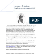 Lista III Acuerdos – Tratados - Política – Conflictos – Guerras 1927 – 1935 (1)