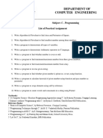 UESC203 C Programming Practical Assignments