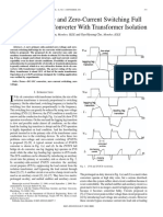 A Zero-Voltage and Zero-Current Switching Full Bridge DC-DC Converter With Transformer Isolation