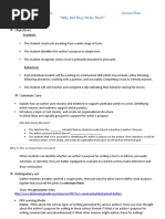 Objectives: Author's Purpose Lesson Plan "Why Did They Write That?"