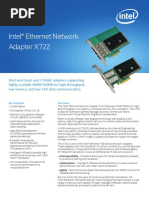 Intel® Ethernet Network Adapter X722: Product Brief