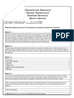 Emprendimiento Empresarial Actividad: Agilidad Mental Resultados Aprendizaje Hoja de Respuestas