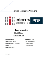 Informatics College Pokhara: Programming