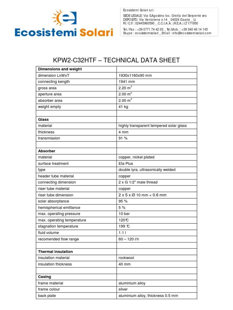 Kpw2 C32htf Technical Data Sheet Dimensions And Weight Materials Industrial Processes