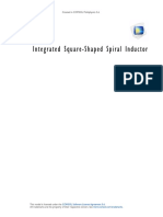 Integrated Square-Shaped Spiral Inductor: Created in COMSOL Multiphysics 5.6