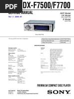 XRF5100 Radio Sony | PDF | Compact Cassette | Printed Circuit Board