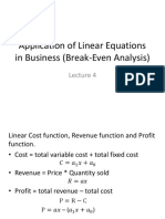 4.application of Linear Equations in Business