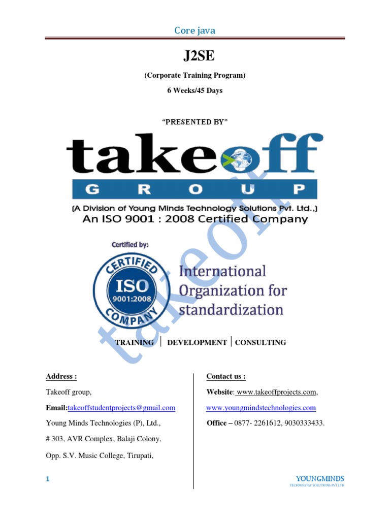 Core Java Training Program | PDF | Java Virtual Machine | Java ...