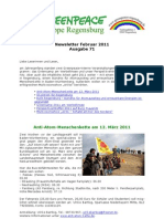 Greenpeace-Gruppe Regensburg - Newsletter 71 vom 27.02.2011