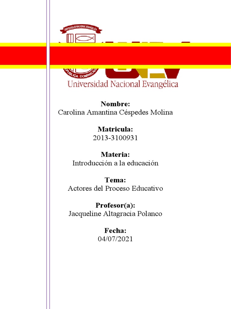 Actores en el Proceso Educativo | PDF | Aprendiendo estilos | Maestros