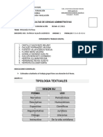 Tipología textual en la Universidad de Guayaquil