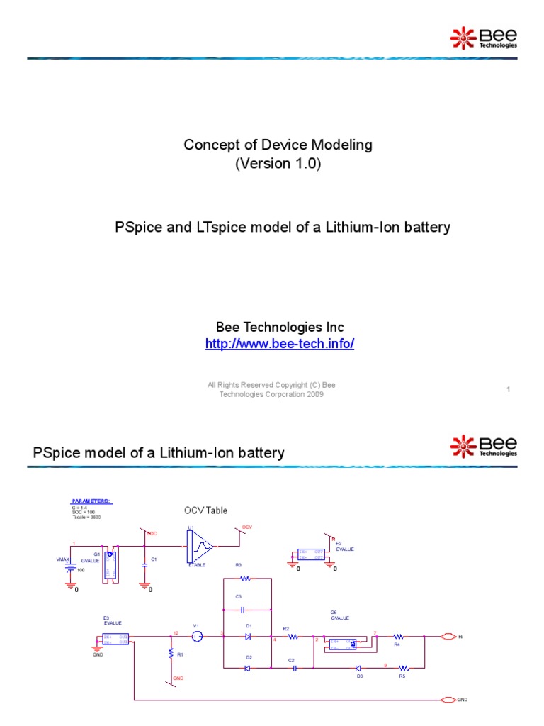 Concept of Device Modeling (Version 1.0) : Bee Technologies Inc | PDF ...